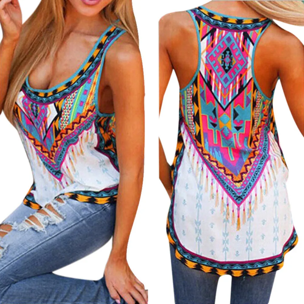 Dewapparel Femmes New Summer Vest Top sans manches Blouse reservoir Casual Tops T-shirt