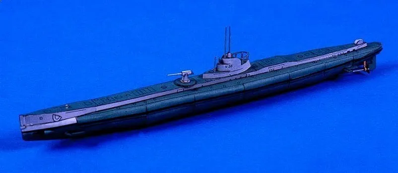 Бумага модель Второй мировой войны немецкая подводная лодка U около 26 см|german