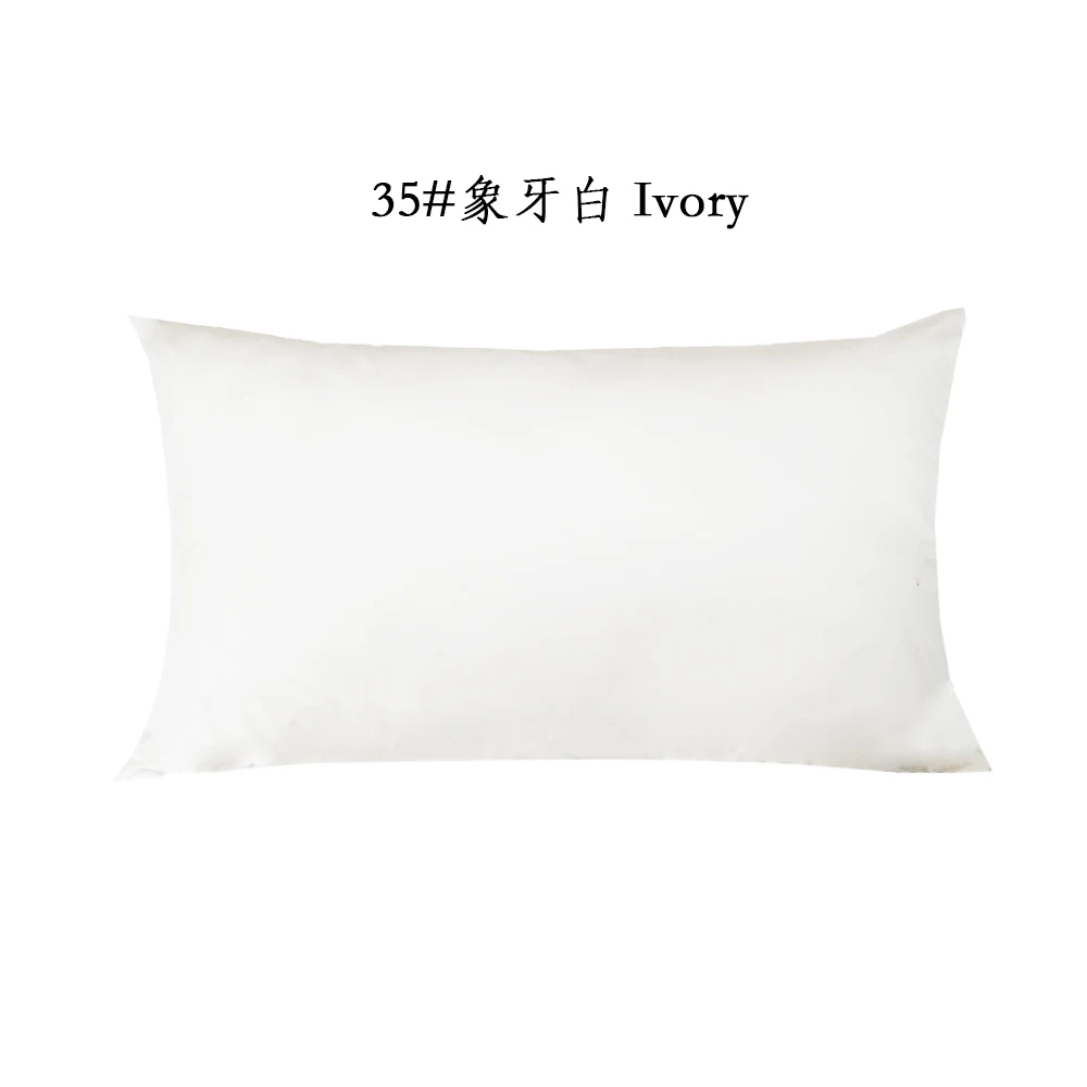 Ivory cotton twill pillow cover; shape varies by selected size