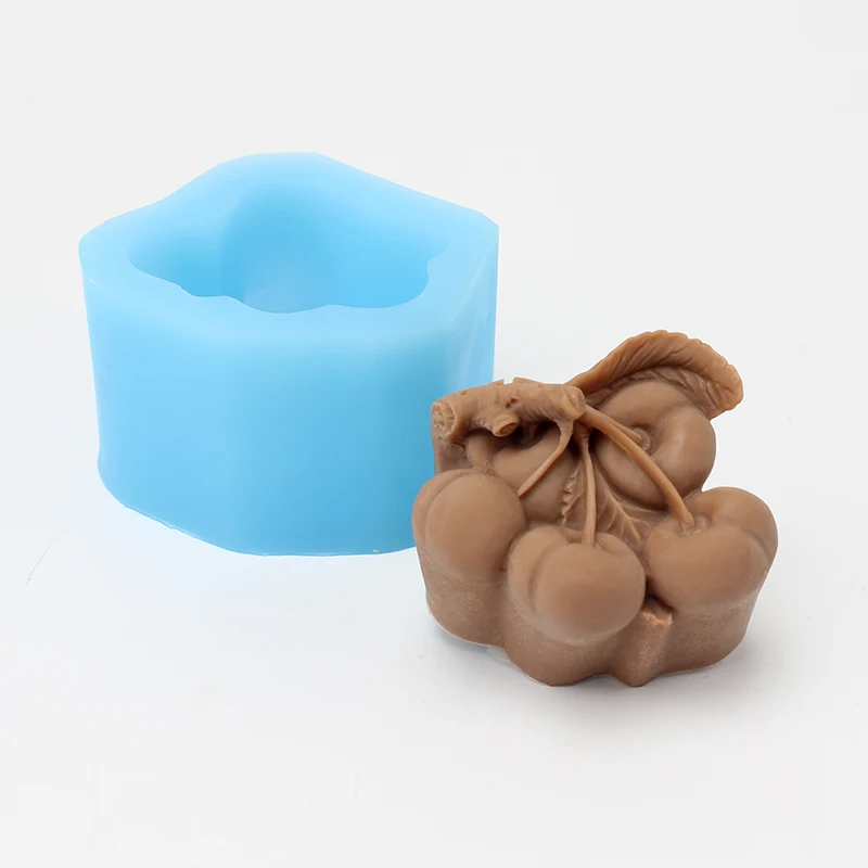 

Nicole Cherry Shape Silicone Soap Mold Natural Handmade Craft Resin Clay Chocolate Candy Mould Ice Cream Mousse Cake Tool