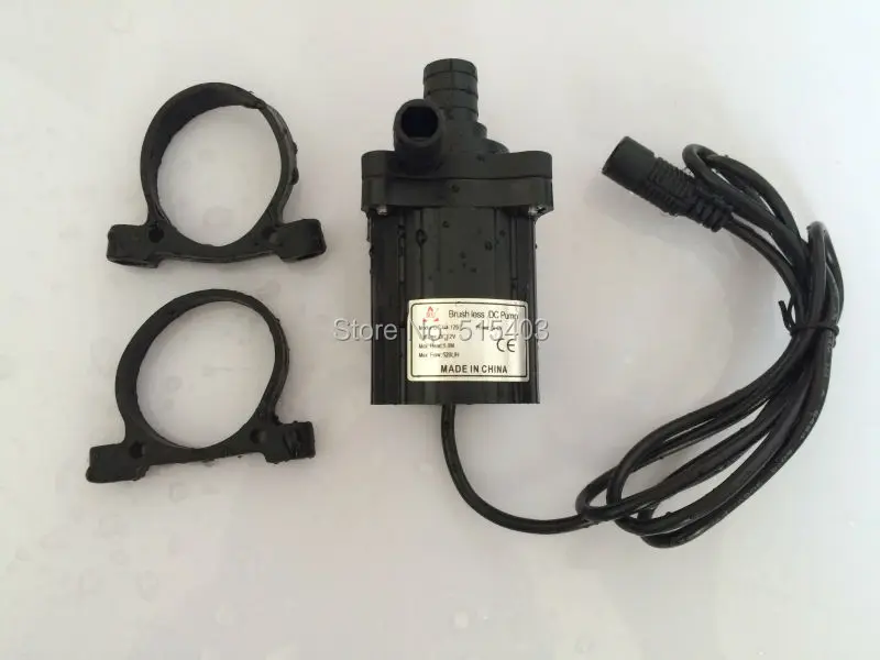 

12V Brushless Water Pump 40-1250, 520LPH 5M, Magnetic Driven Submersible for CPU Cooling Small Fountain, Long Life