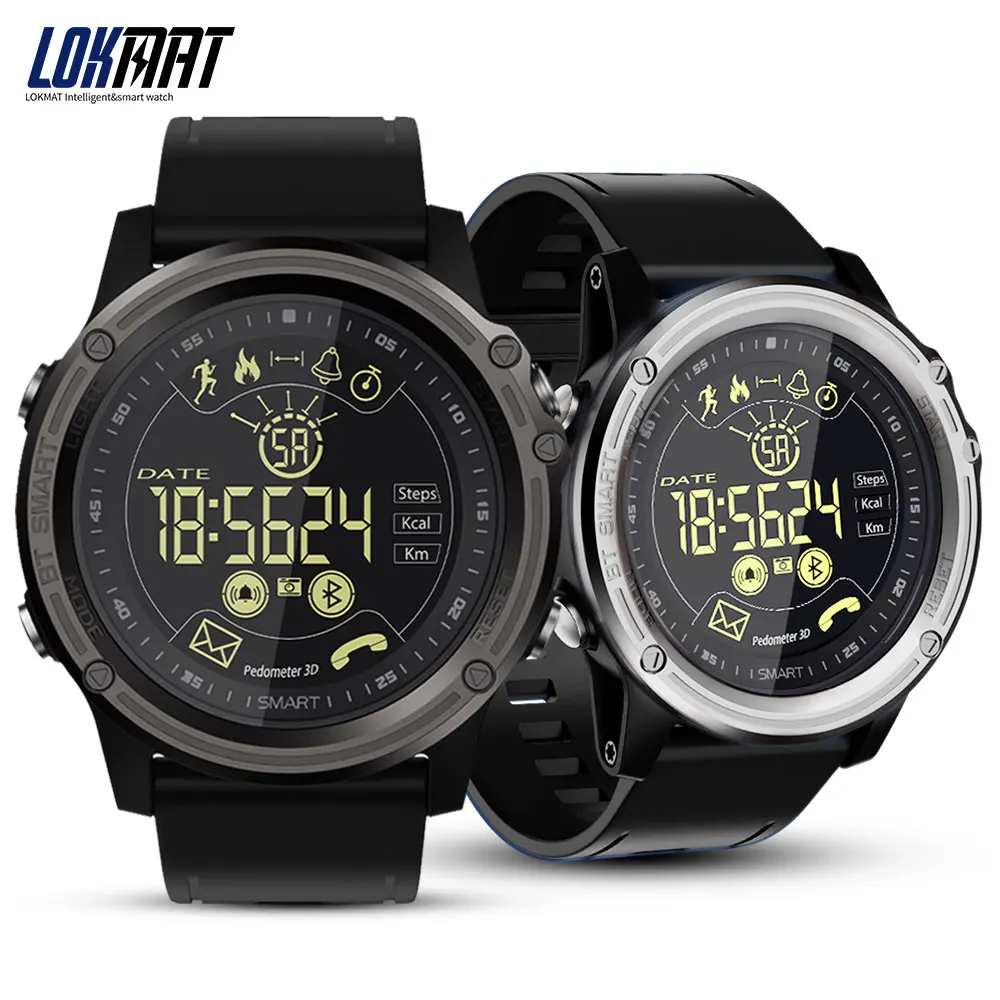 LOKMAT Smart Watch Sport Pedometer Waterproof IP68