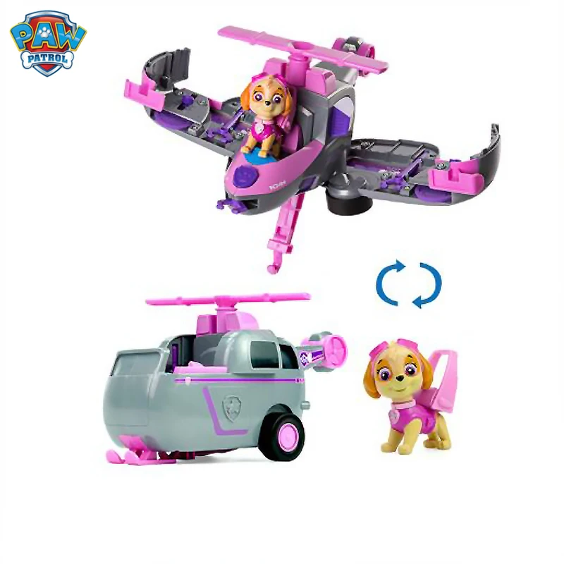 Paw Patrol dog car Flip Fly toys может веселиться с этим автомобилем 2 в 1 игрушки подарок на