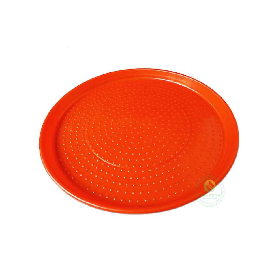 Plastic chicken feed plate raw material feed tray for poultry house