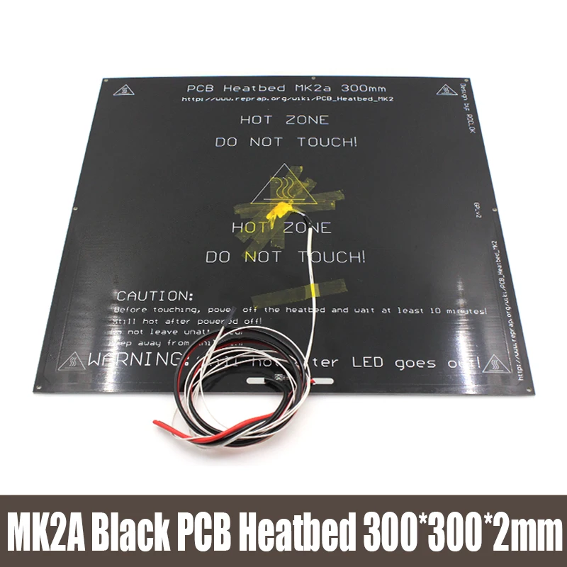 MK2A 300 300 2 0mm 12v RepRap RAMPS 1 4 PCB Heatbed LED Resistor Cable Thermistors