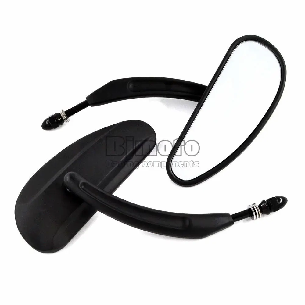

BJGLOBAL Pair Motorcycle Rear View Rearview Mirror For Harley Motorcycle Cruiser Chopper Custom 82-later models Black Aluminum