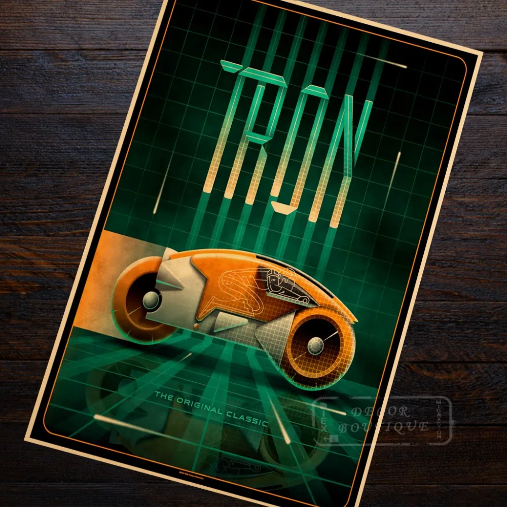 

Sci-Fi Science Tron Propaganda Classic Retro Vintage Kraft Decorative DIY Wall Canvas Sticker Home Bar Posters Decoration Gift