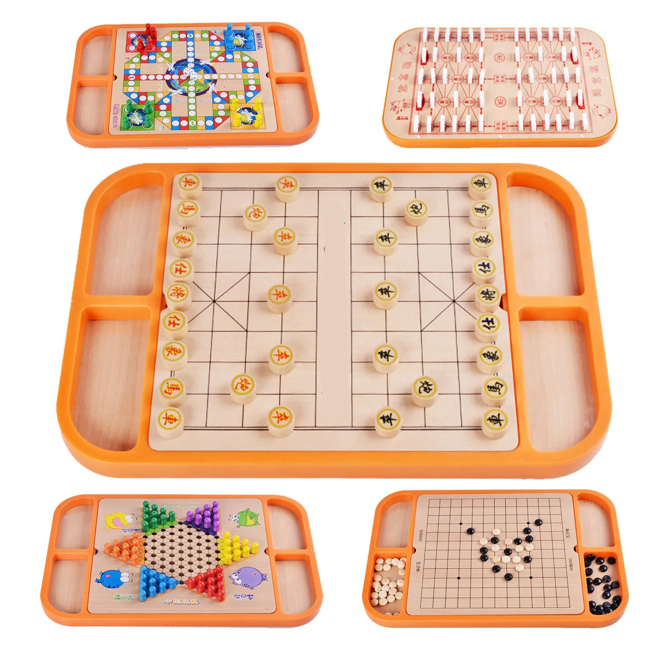 

25-in-one Children Multi-functional Board Chess Game Toys Chess puzzle wooden toys for children early educational toy