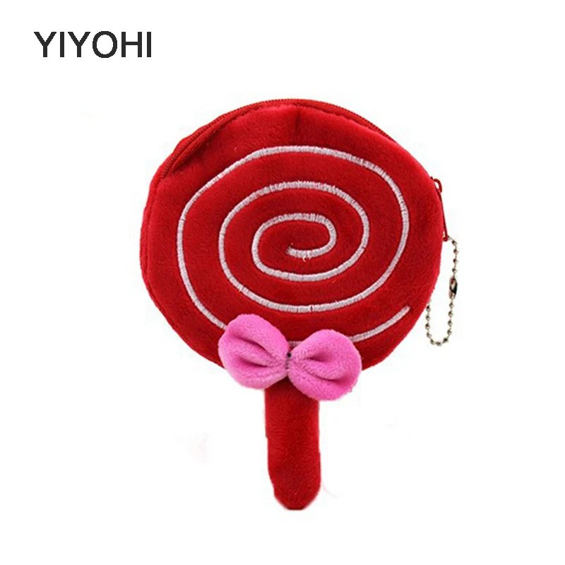 YIYOHI Lovely Lollipop zipper font b Children b font Coin font b Purse b font Coin