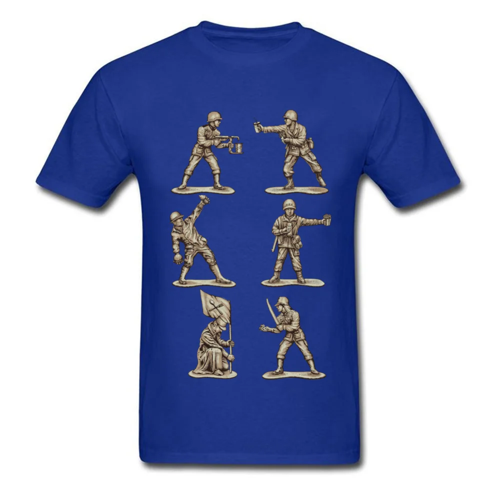 Youth Tops Shirts FASTFOOD SOLDIERS Slim Fit Birthday T Shirt Pure Cotton Short Sleeve Simple Style Tee-Shirt O Neck FASTFOOD SOLDIERS blue