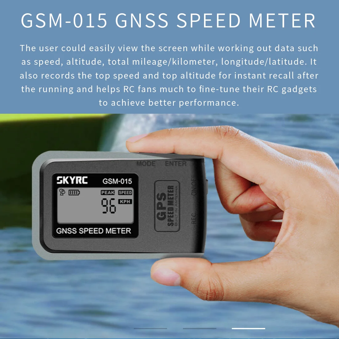 

New SKYRC GNSS GPS Speed Meter GSM-015 High Precision GPS Speedometer for RC Drone FPV Multirotor Quadcopter Helicopter