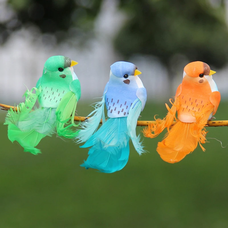 10 Red Yellow Artificial Foam Feather Bird Decorative Figurines Statue for Modern Home Garden Zoo Ornament Decoration 10 Red Yellow Artificial Foam Feather Bird Decorative Figurines Statue for Modern Home Garden Zoo Ornament Decoration