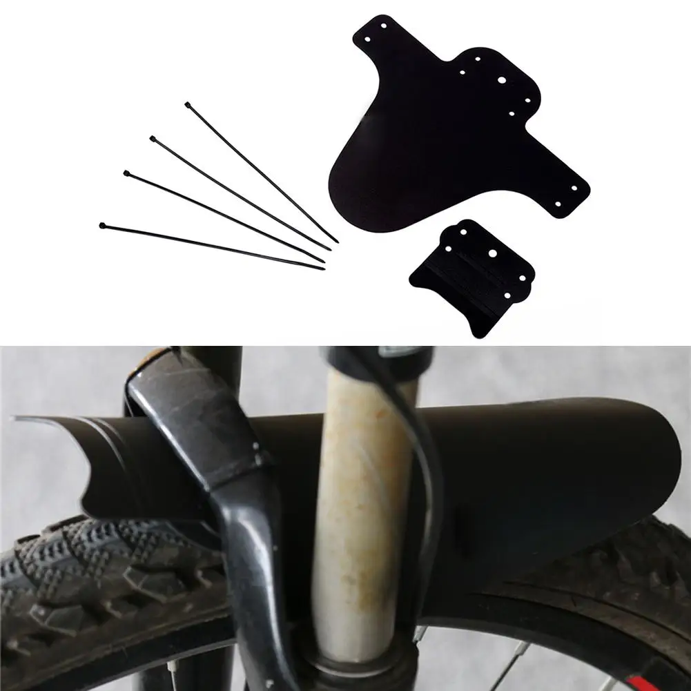 

Hot Sale Folding Bicycle Fender Plastic Black Front /rear Bike Mudguard Mtb Bike Wings Mud Guard Cycling Accessories For Bicycle
