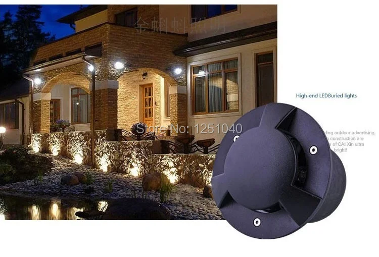 

Polarized light 12W LED Underground Ligjht 12V 24V IP65 Waterproof CE ROHS Outdoor Landscape Lighting single color lamp 4PCs/Lot