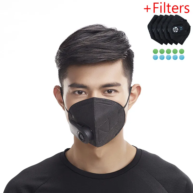 

Xiaomi Purely Anti-Pollution Air Mask Fresh Version PM2.5 Breathable Rechargeable Filter with Fan for Sport For Man Women 2Color
