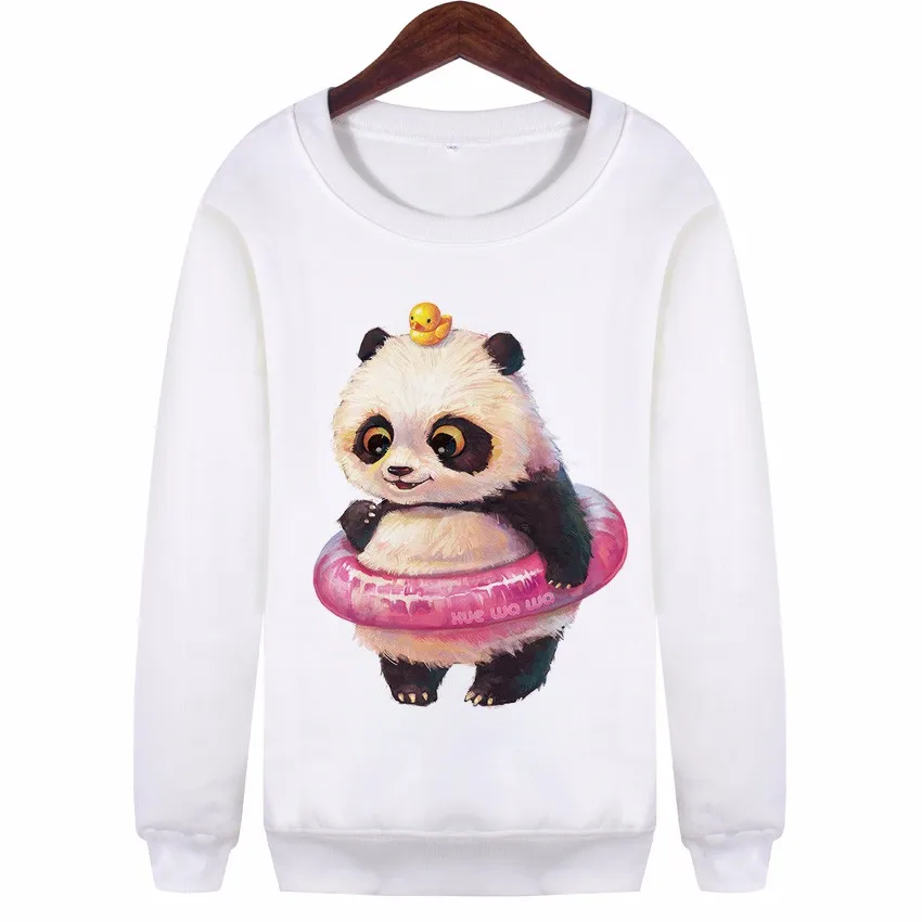 

Kwaii Panda Printed Sweatshirts For Women Harauku Moletom Lady Hoodies Sudaderas WMH131