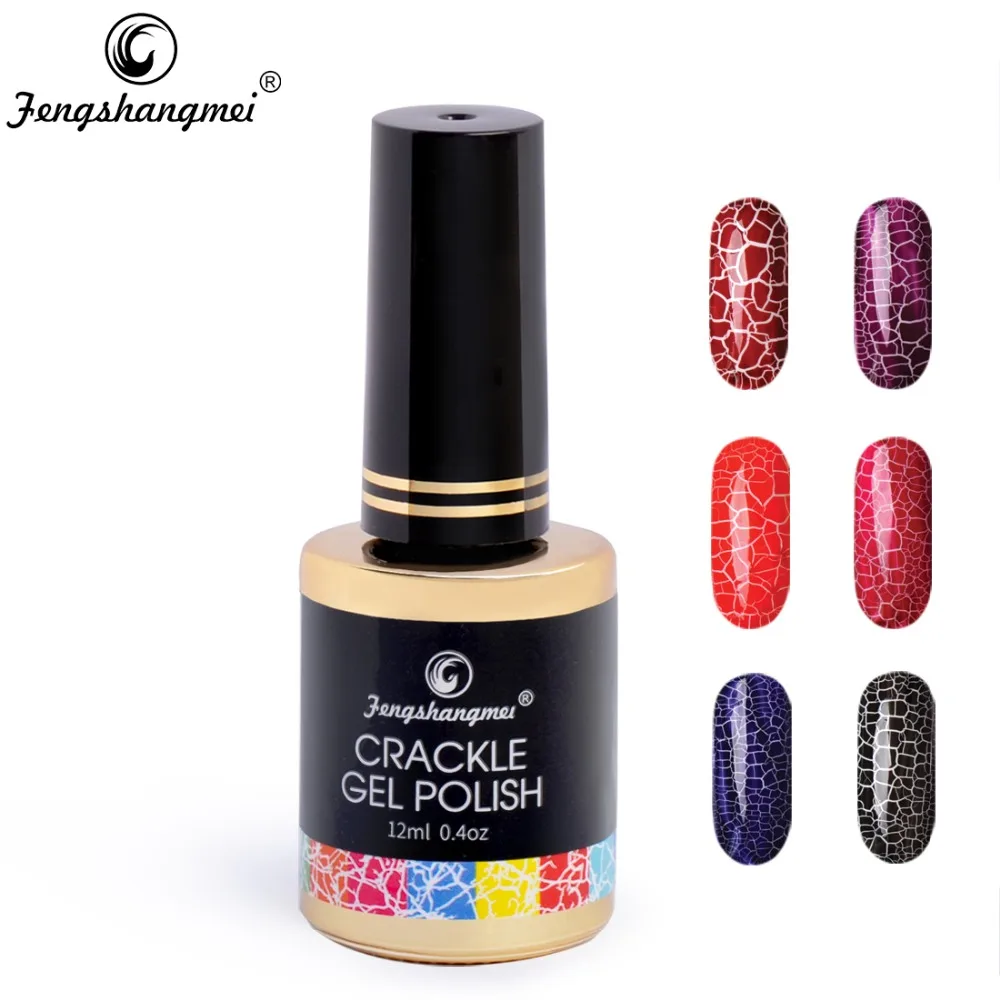 

Fengshangmei Crack Gel Polish Nails Gel Professional Nail Color Gel Varnish 12ml