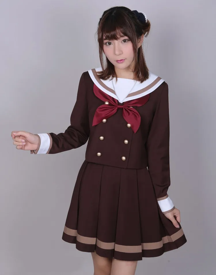 Аниме hibike! Euphonium Косплей Японская школьная форма комплект зимний костюм блузка+ плиссированная юбка
