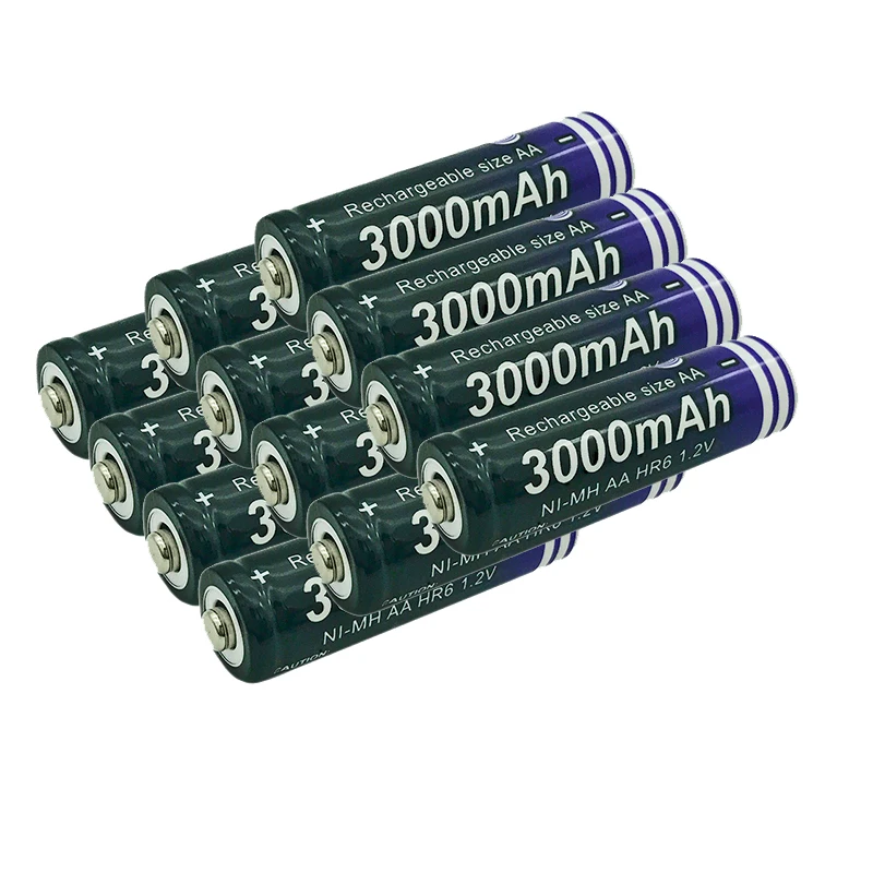 

4/8/14/20 AA 2A aa 1.2V 5# 3000mah MICKTICK Rechargeable Battery NI-MH Rechargeable Batteria Batteries Camera toys clocks MP3