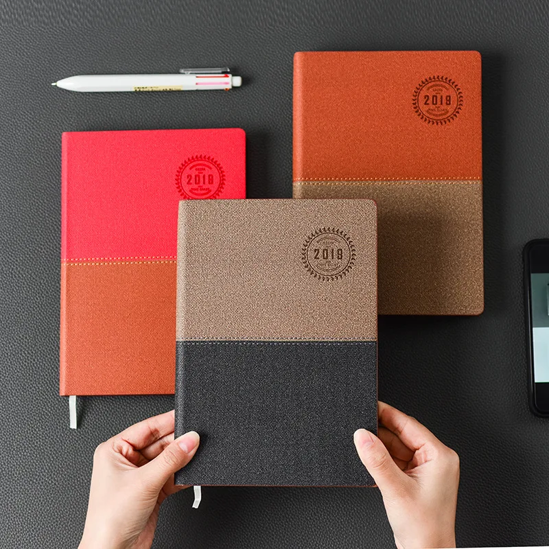

Hardcover Vintage Diary 2019 Notebook Bullet Journal Calendar Book Handmade Agenda Sketchbook Note Books Stationery Business
