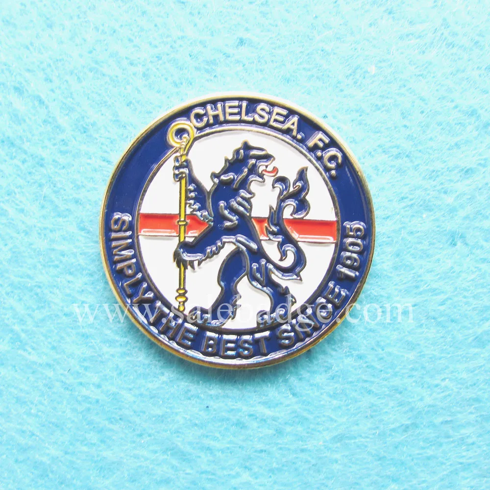 

Custom Metal Round Football Soft Enamel Fans Lion Pin badges OEM ODM Service Brooches