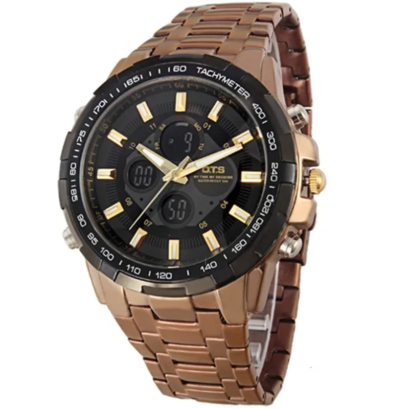 

OTS 2018 Overseas Brand Men's Sports Watch Specially Processed Waterproof Watch Automatic Digital