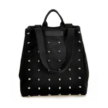 2016 frauen Niet Punk Stil Leinwand Handtasche Damen Pendeln Schulter Cymka Mode Vintage Taschen De Marcas Famosas XA1011D