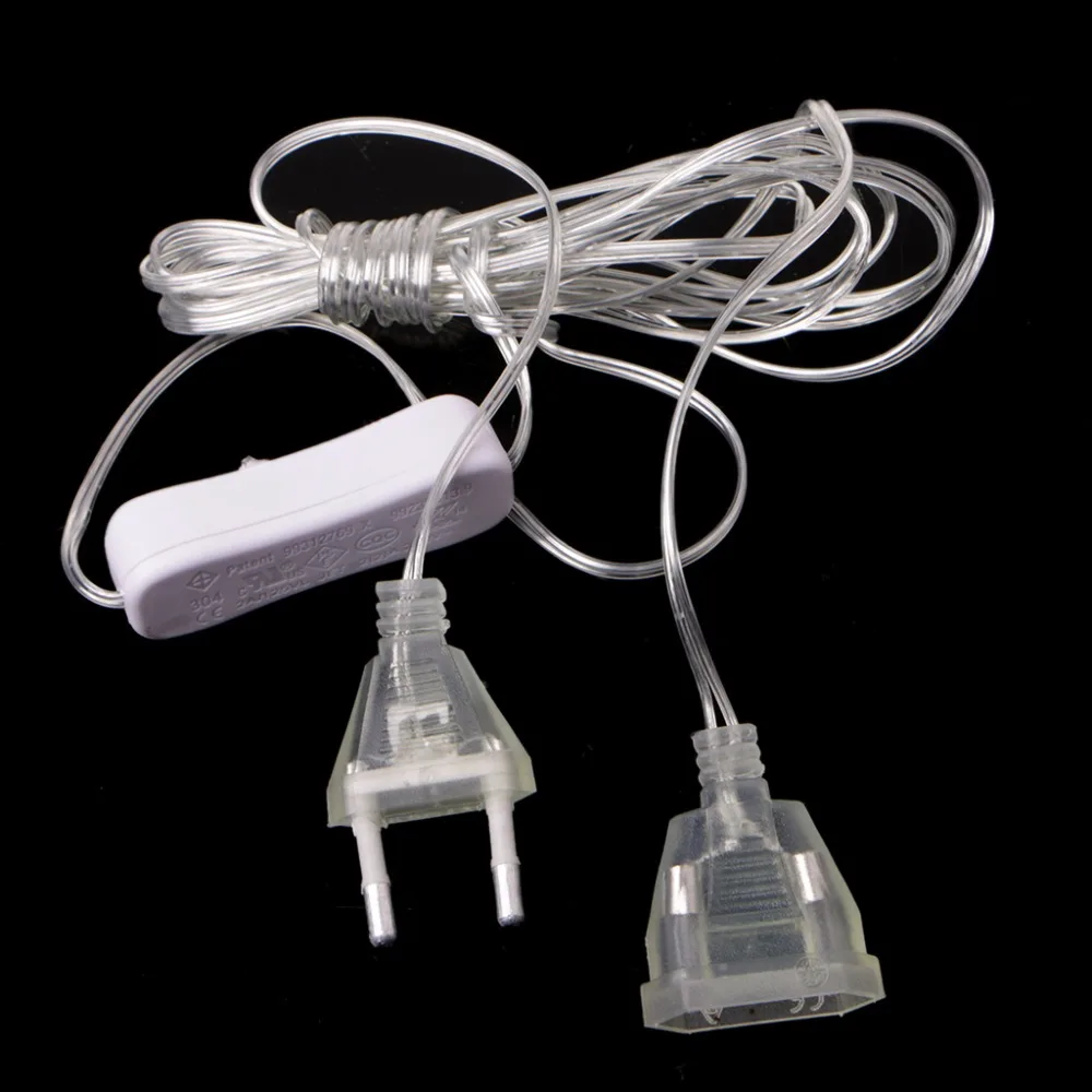 

100W EU Plug Male To Female Power Supply AC Adapter Extension Cable Cord 3m 5m
