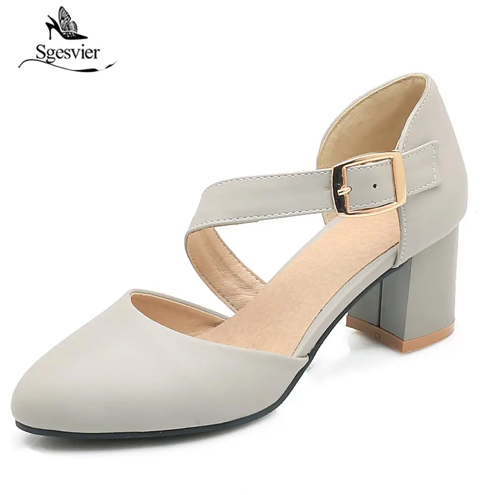 chunky square heels