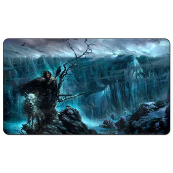 

Game of Thrones Playmat:Jon Snow, Direwolves, The Wall, Snow Nights Watch. Playmat 60cm x 35cm (24" x 14") Size