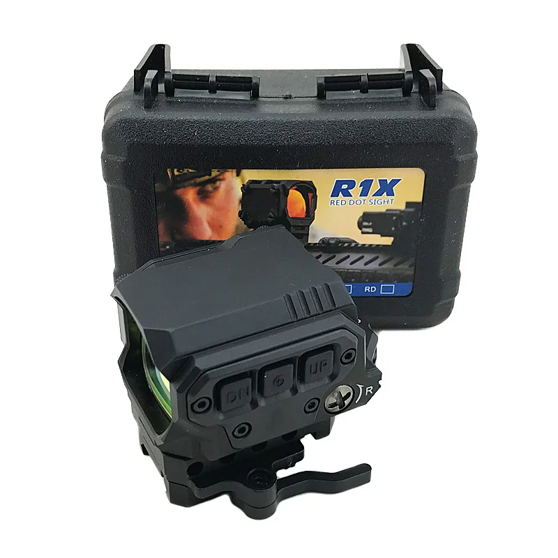 Тактический R1X Красный точка зрения голографический прицел охотничий прицел с ИК функцией для AR винтовки