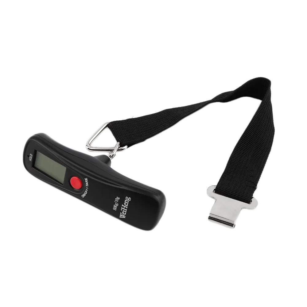 

LCD Digital Hanging Scales Mini Portable 50kg to 10g Electronic Luggage Weight Balance Weighing with Stripe Drop ship