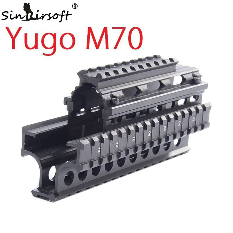 SINAIRSOFT Yugo M70 AK Quad Rails для AK 47/74 охотничьей стрельбы тактического пистолета Quad Rail Mount с 6 чехлами