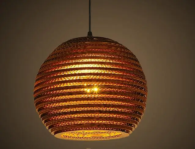 Маленькая городская люстра в стиле ретро кожаная из картона ZH GY187|retro chandelier|chandelier