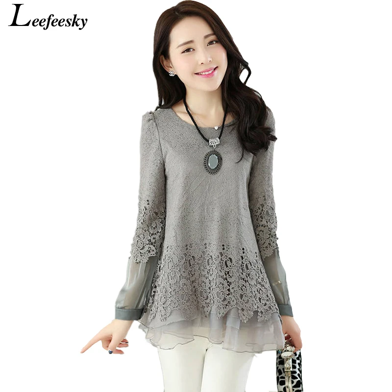 2017 spring auturn fashion women's blouses vintage crochet lace ruffle blouse long sleeve ladies tops black white shirt female white-cotton-lace-top : image 2017 spring auturn fashion women's blouses vintage crochet lace ruffle blouse long sleeve ladies tops black white shirt female white-cotton-lace-top