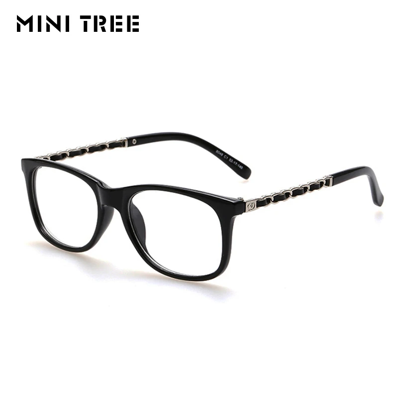 Mini Tree Retro Rectangular Clear Lens Glasses For Men