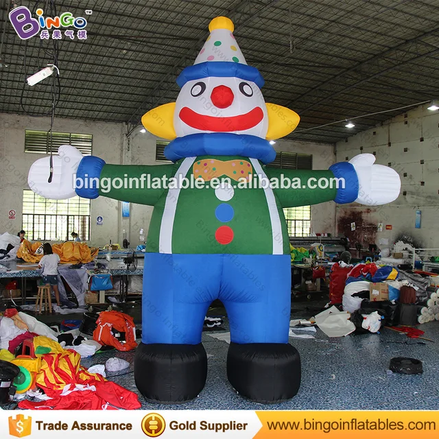high quality 5m tall giant inflatable clown promotional digital