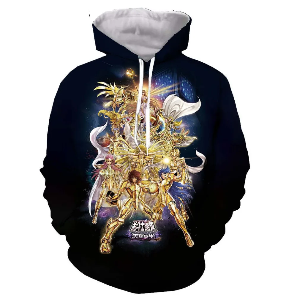 Новый дизайн Толстовка для мужчин/женщин аниме Saint Seiya 3D принт толстовки кофты