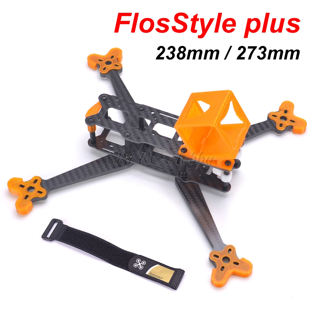 

Floss FlosStyle Plus 5inch 238 238mm / 6inch 273 273mm with 5mm Arm quadcopter frame kit drone with 3D printed TPU Material