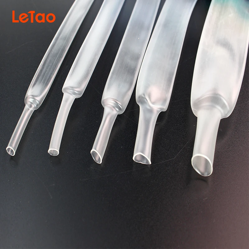 Прозрачная термоусадочная трубка 1 м/лот 8 мм 10 12 14 16 18 20 мм|cable sleeve|cable sleeve wrapsleeve wire |