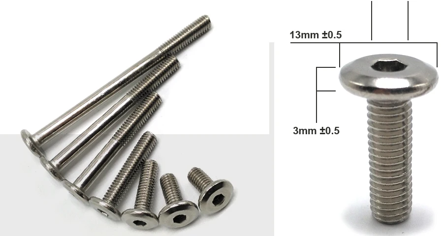 M6* 40, 50 шт в наборе, 304 из нержавеющей стали M6 мебель шестигранные винты, sus304 плоский болт мебельные крепежи, A013