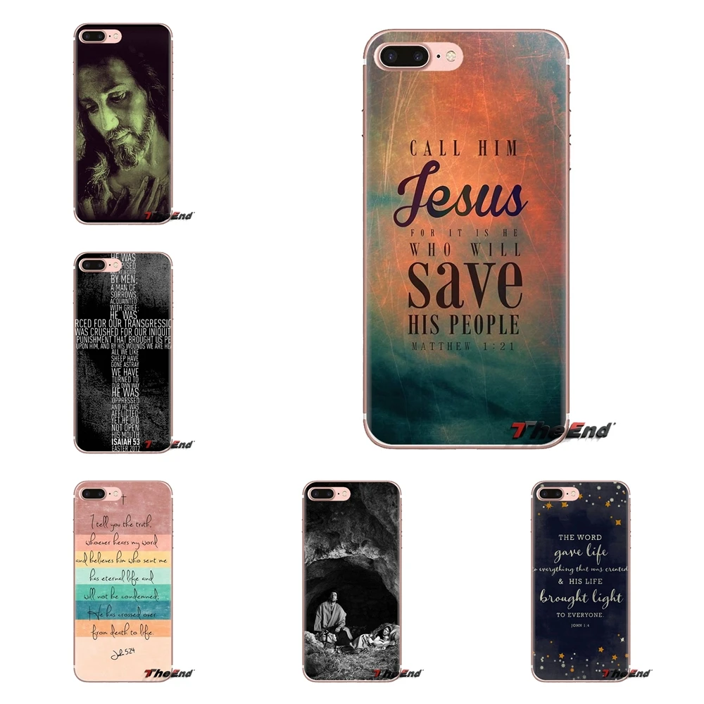 Прозрачный чехол из ТПУ для Huawei Mate Honor 4C 5C 5X 6X 7 7A 7C 8 9 10 8C 8X 20 Lite Pro Bible philopians Jesus Christ Cross