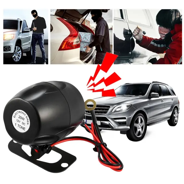 Professional 12V 20W Car Vehicle Siren Horn Alarm Speaker Loudspeaker