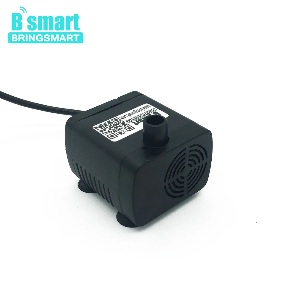 Бесколлекторный погружной водяной насос Bringsmart 12 В 400 л/ч 2 м солнечный мини