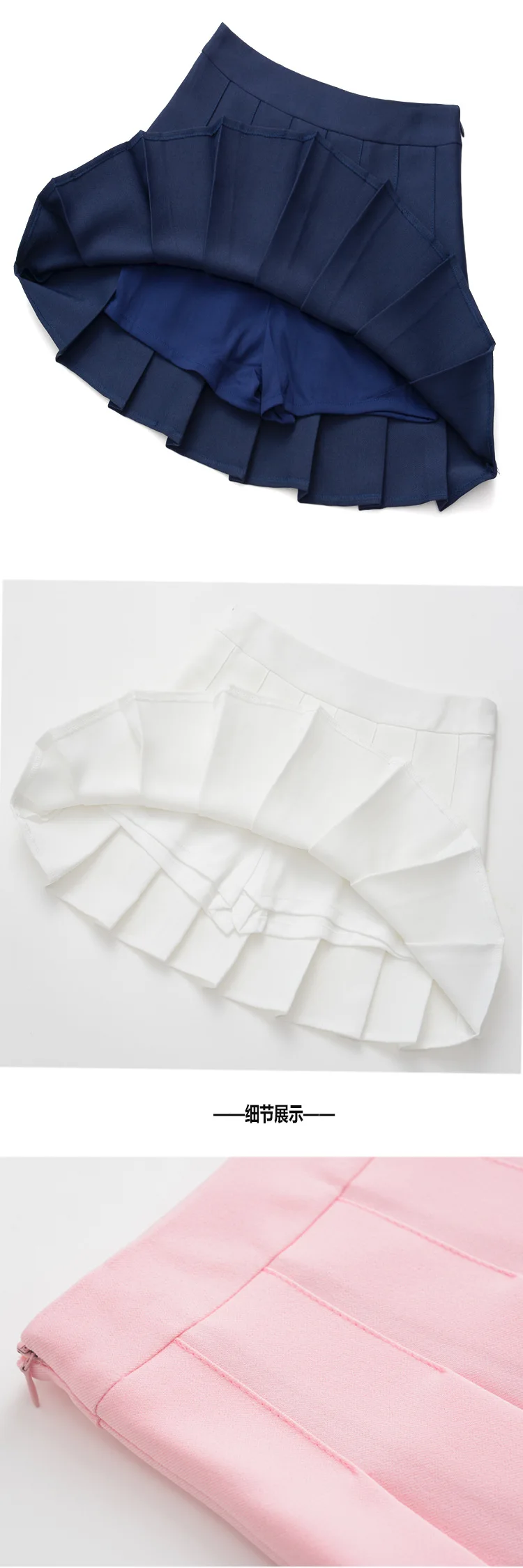 Уличная Стильная модная женская плиссированная юбка с высокой талией, XS-XXL, белая, черная, розовая, темно-синяя, Saias Femininas 0429-26