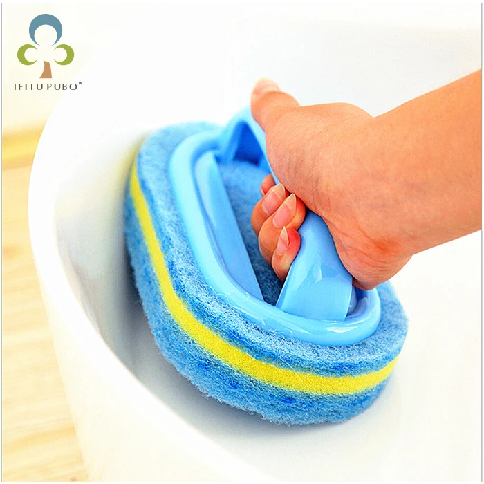 Plastic Handheld Sponge Kitchen Cleaning Bathtub Ceramic Tile Glass WC