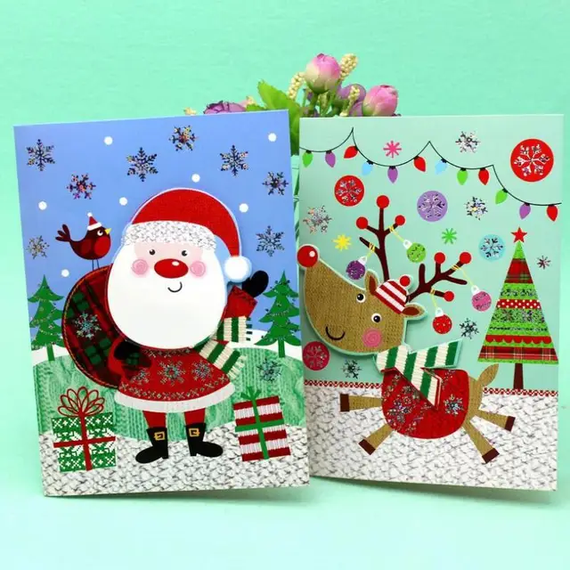 us 18 41 7 off aliexpress com buy 10 pcs lot creative christmas music greeting card small postcards holiday universal message greeting card free christmas music images free