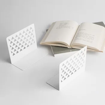 

2 Pcs/Lot Nordic Style Bookshelf Simple Fashion Iron Art Creative Metal Bookend Desk Holder Stand Books Organizer Office Supply