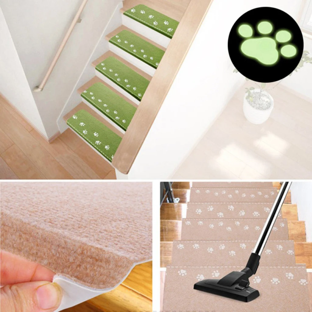 Stair Case Treads Mat Stair Step Mats Indoor Carpet Area Rug Safty Night Luminous Design for Children Kids Stair Case Treads Mat Stair Step Mats Indoor Carpet Area Rug Safty Night Luminous Design for Children Kids