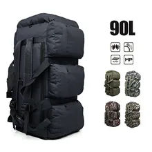 90L супер вместительный походный рюкзак Камуфляжный военный тактический рюкзак для кемпинга на открытом воздухе сумка для палаток армейская Водонепроницаемая багажная сумка